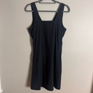 Krimson Klover Size Medium Black Performance Sport Quick Dry Square Neck Dress